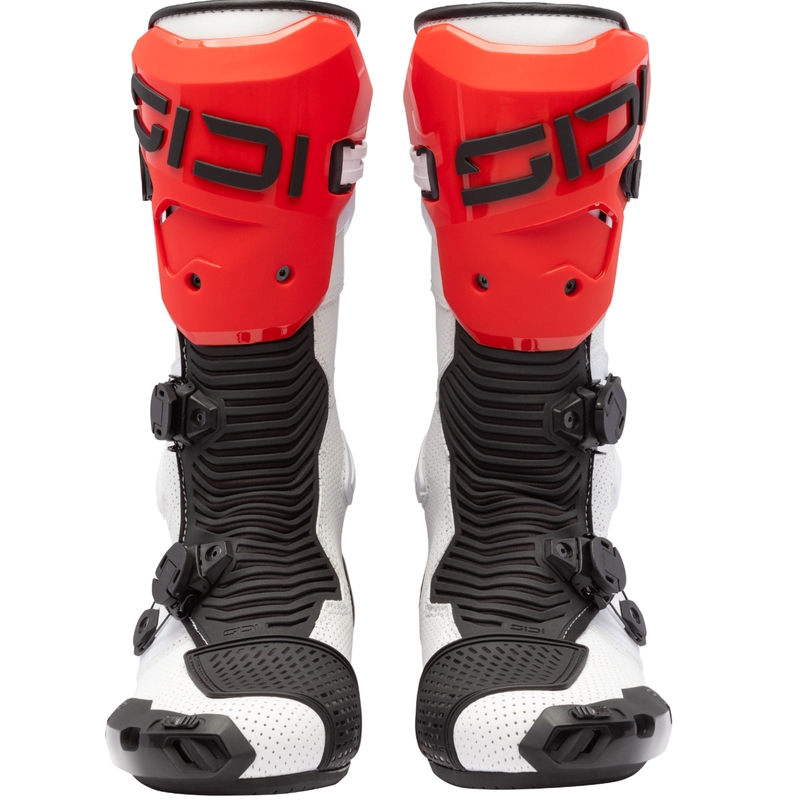Botas de moto SiDi MAG 2 Air blancas, negras y rojas