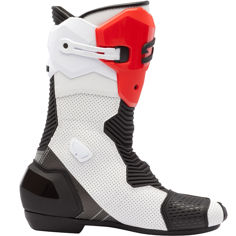 Botas de moto SiDi MAG 2 Air blancas, negras y rojas
