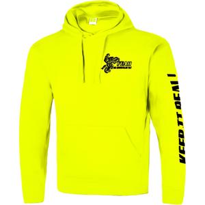Sudadera con capucha para hombre Catch me if you can fluo yellow