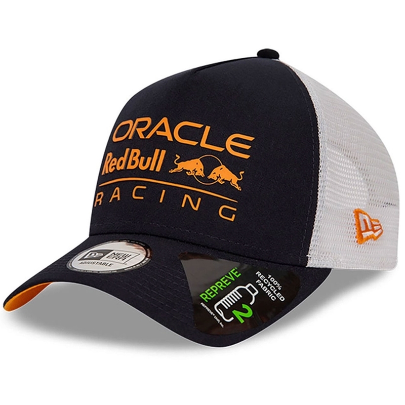 Gorra Red Bull Racing F1 con logotipo grande E Frame azul oscuro