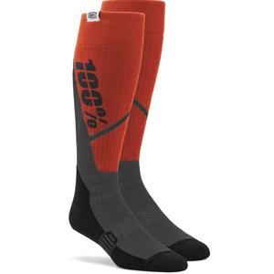 Calcetines 100% - USA Torque MX naranja-gris
