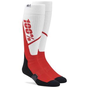 Calcetines 100% - USA Torque MX blanco y rojo