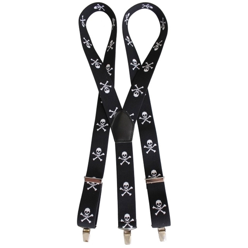 Tirantes con motivo de calavera