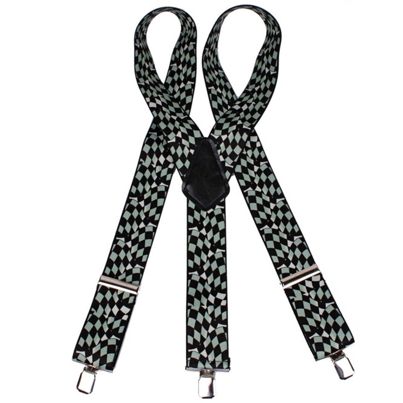 Tirantes con motivo Tablero de ajedrez