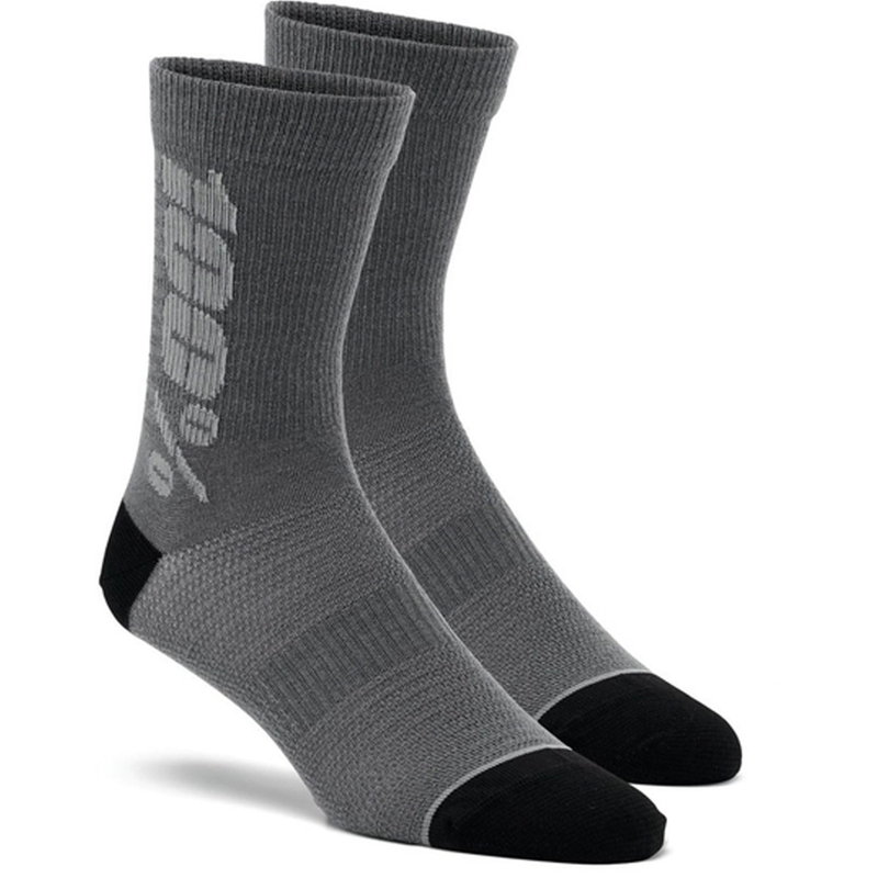 Calcetines 100% - USA Rythym Merino Wool negro y gris