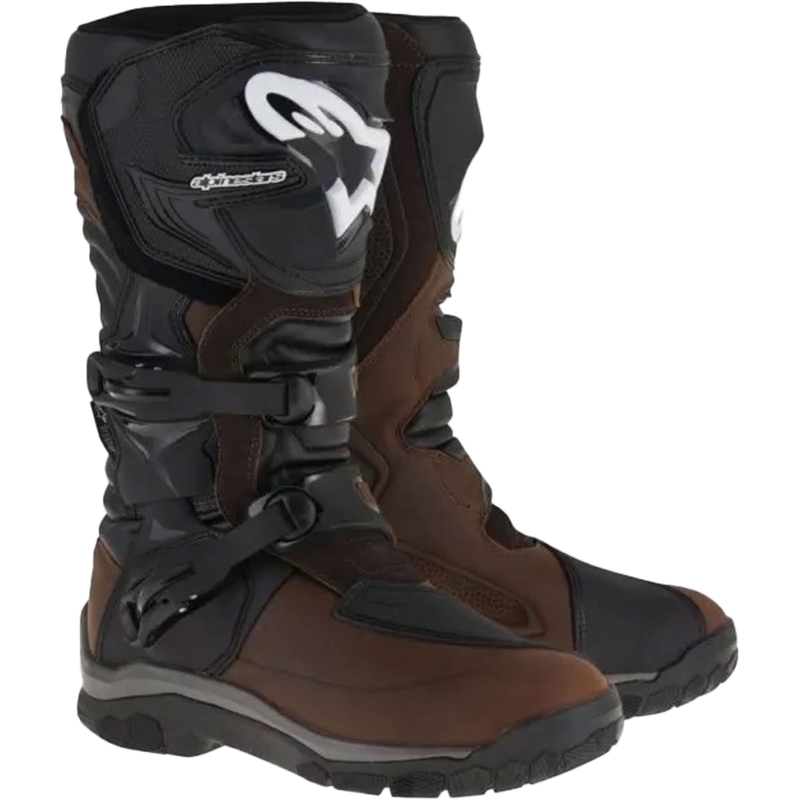 Botas de moto Alpinestars Corozal Adventure Oiled Drystar Marrón y Negro