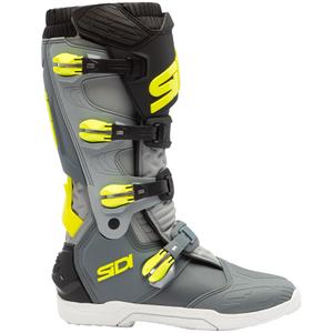 Botas de moto SiDi X Power SC gris-amarillo fluorescente