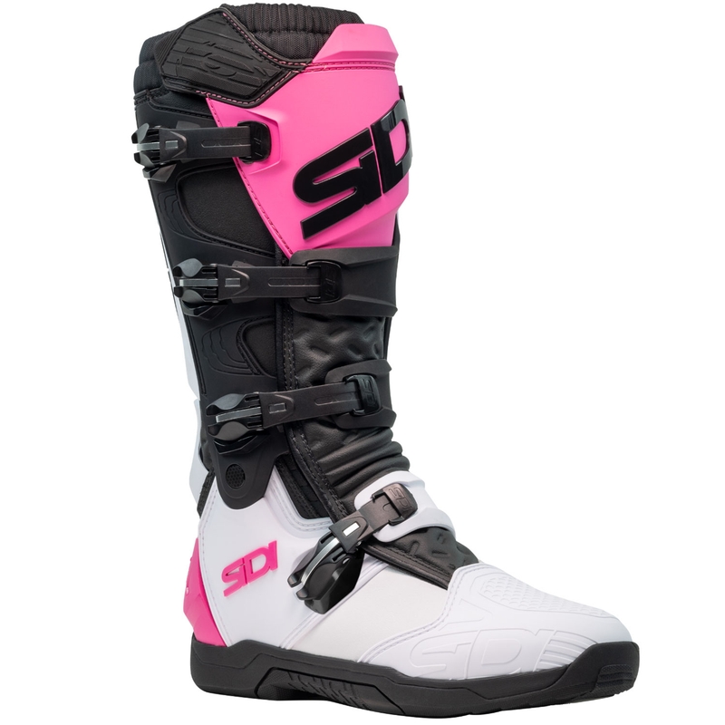 Botas de moto SiDi X Power SC blancas-negras-rosas