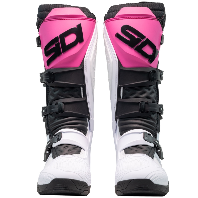 Botas de moto SiDi X Power SC blancas-negras-rosas