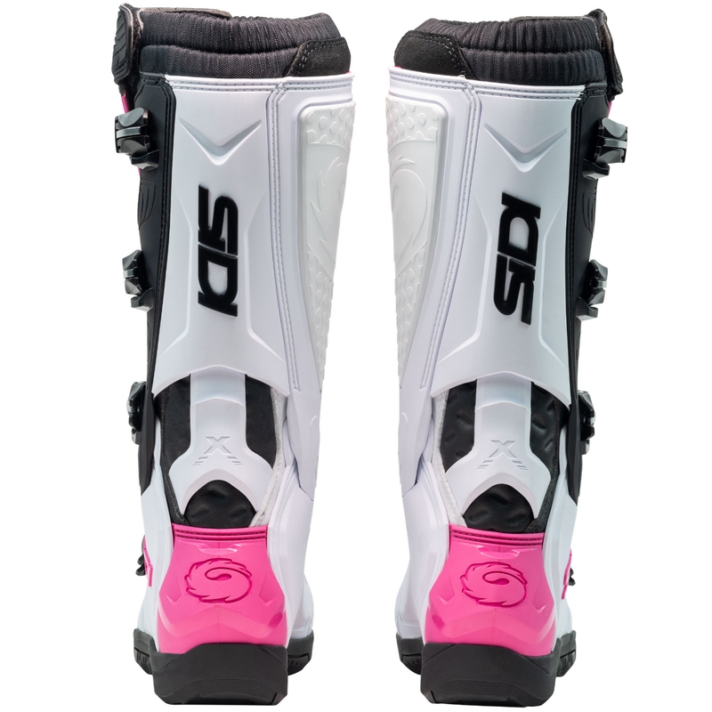 Botas de moto SiDi X Power SC blancas-negras-rosas