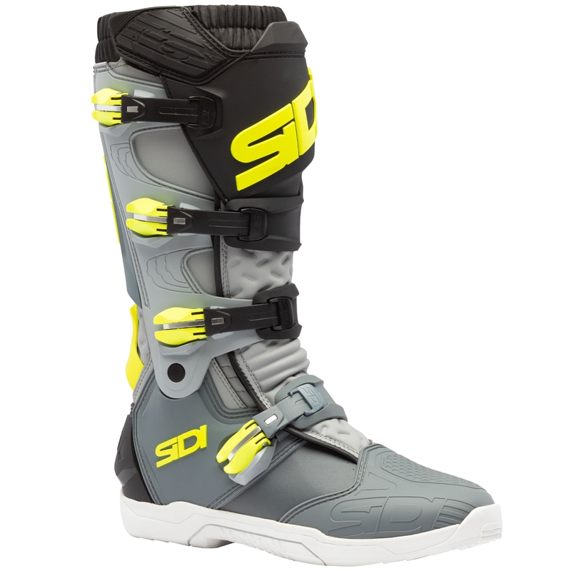 Botas de moto SiDi X Power SC gris-amarillo fluorescente