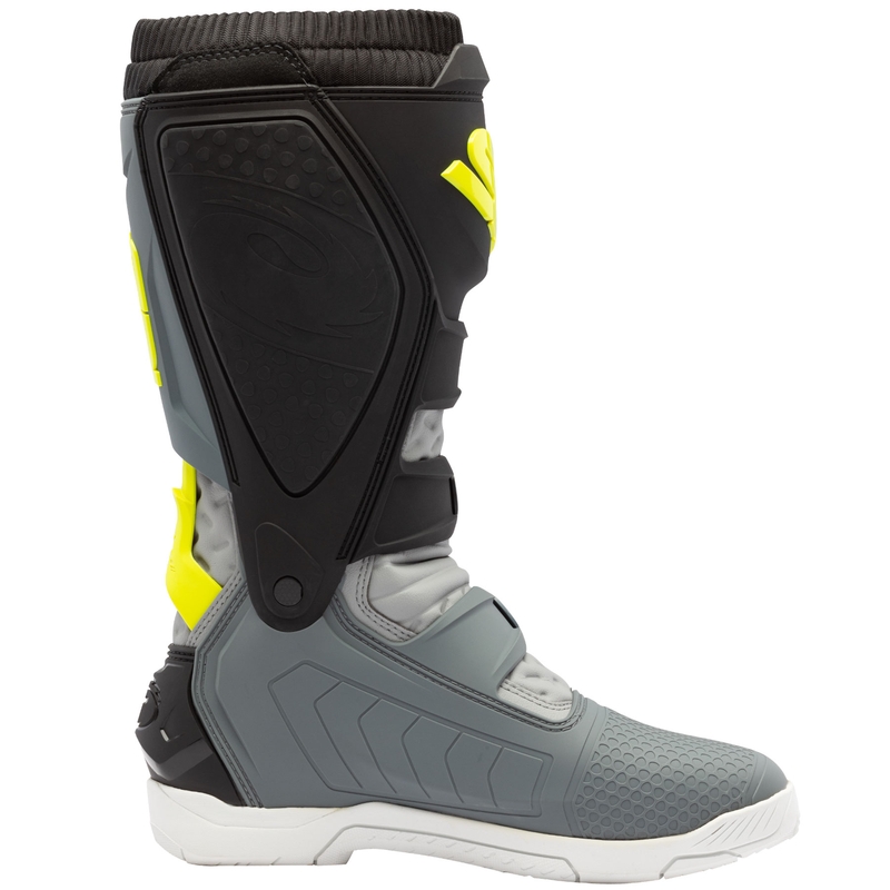 Botas de moto SiDi X Power SC gris-amarillo fluorescente