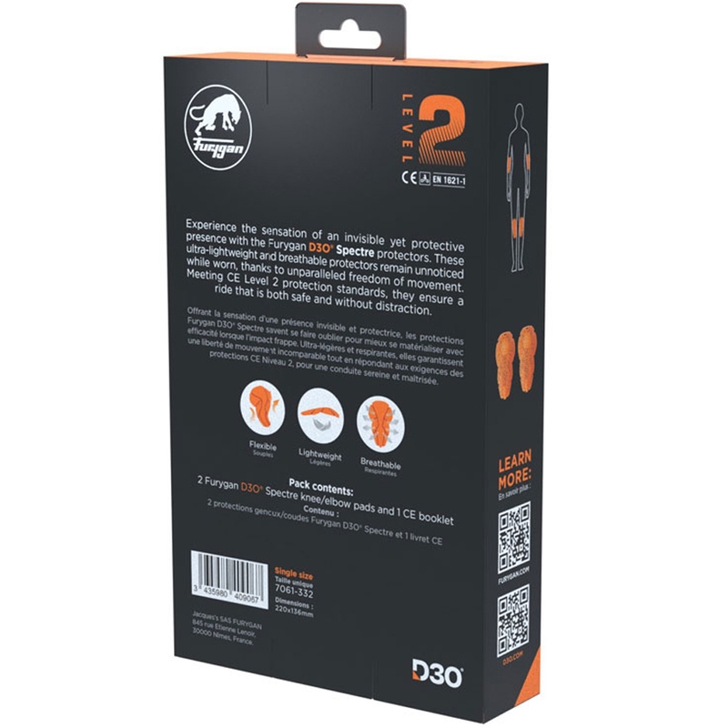 Protectores de codo/rodilla Furygan Spectre D3O® L2