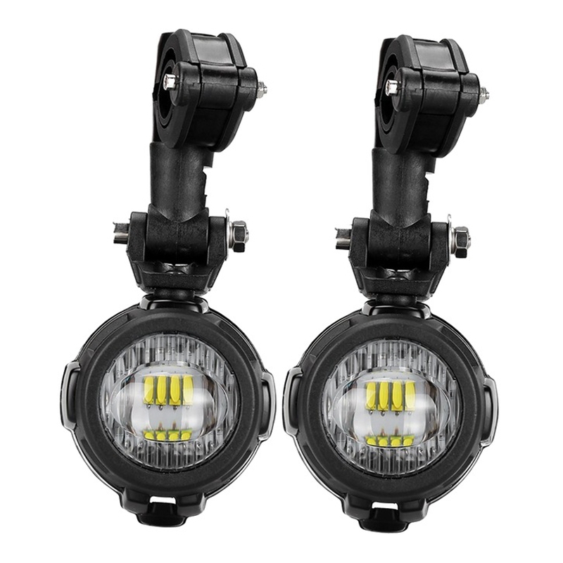 Luces LED adicionales St Tuning con cubierta protectora para BMW R1200 GS y R1250 GS LC 2013-2019
