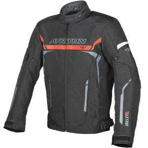 Chaqueta de moto Ayrton Bullet II negra-roja-gris