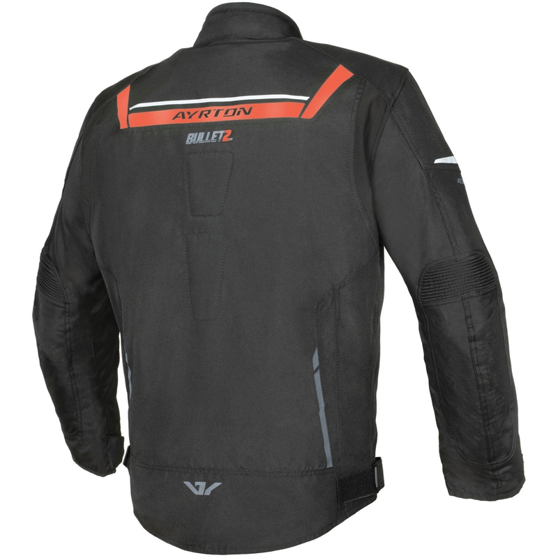 Chaqueta de moto Ayrton Bullet II negra-roja-gris