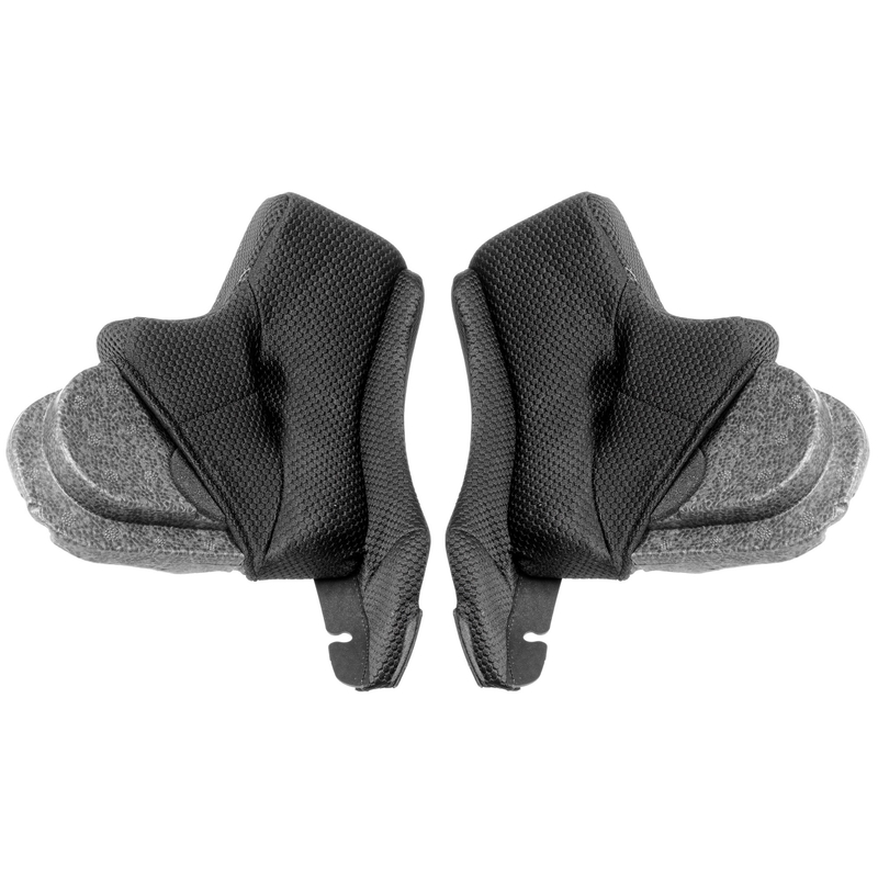 Almohadillas para las mejillas para cascos de motocicleta Airoh Commander, color negro