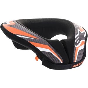 Protector de Cuello Alpinestars Sequence Youth Negro, Blanco y Naranja