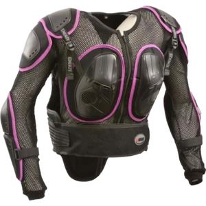 Protector corporal femenino Emerze EM8 negro y morado