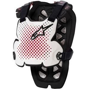 Peto Alpinestars A-1 PRO blanco-negro-rojo