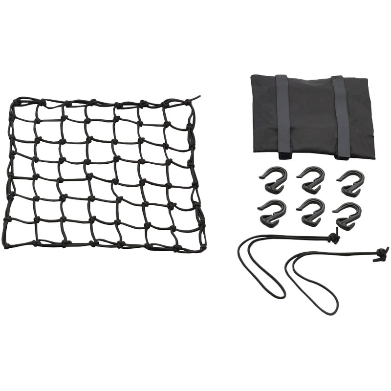 Red flexible para equipaje de moto con ganchos de plástico Daytona 30 x 30 cm negro