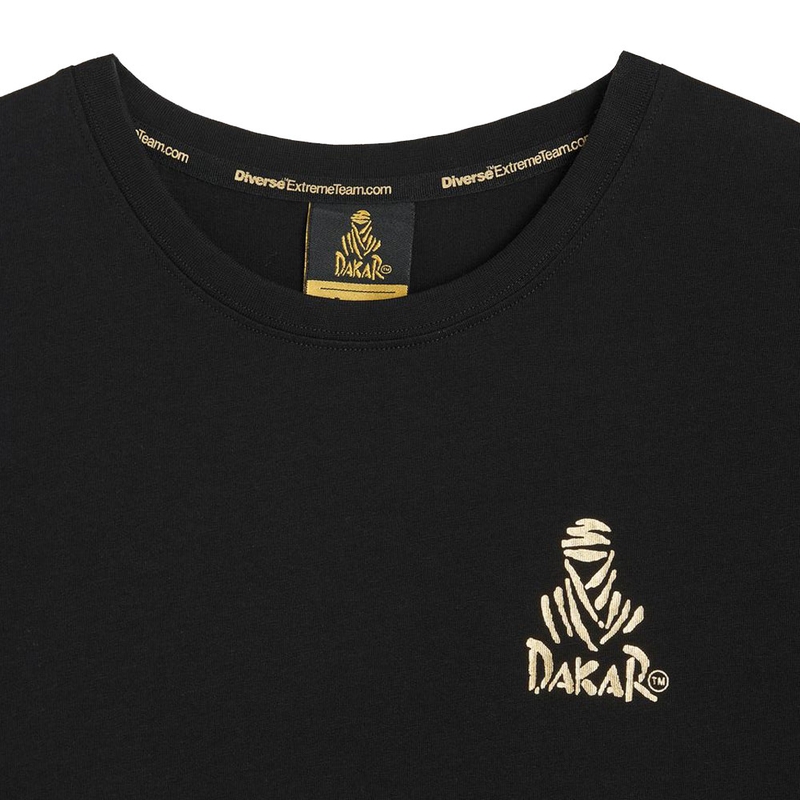 Camiseta negra Dakar LOGO SM 256