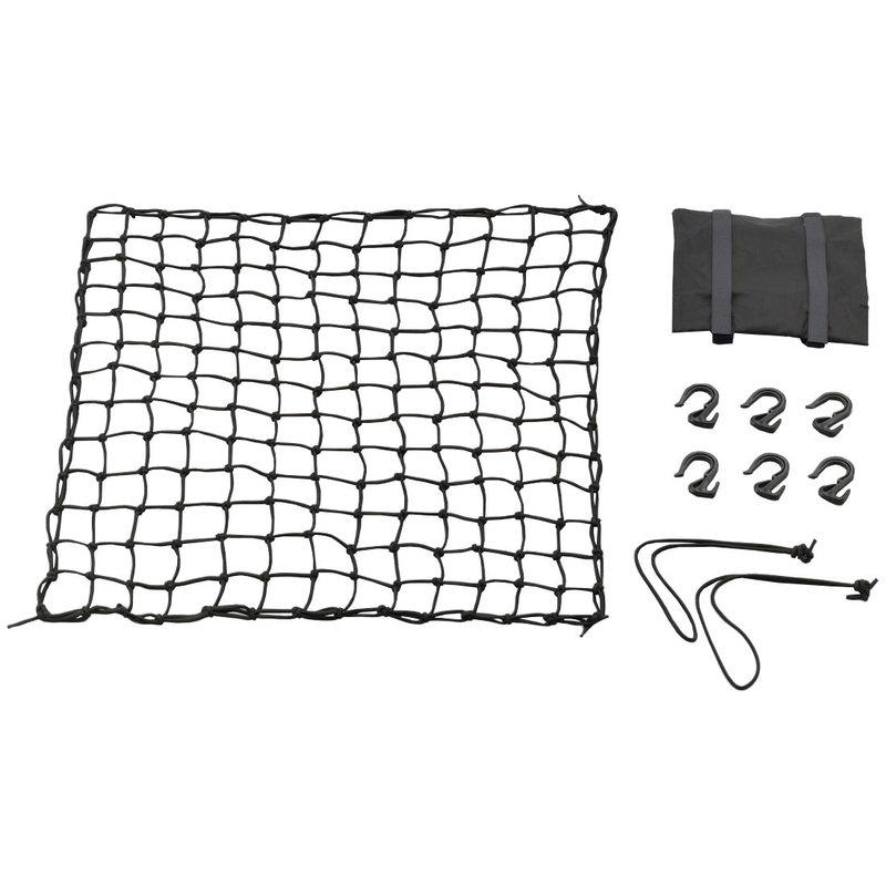 Red flexible para equipaje de moto con ganchos de plástico Daytona 60 x 60 cm negro