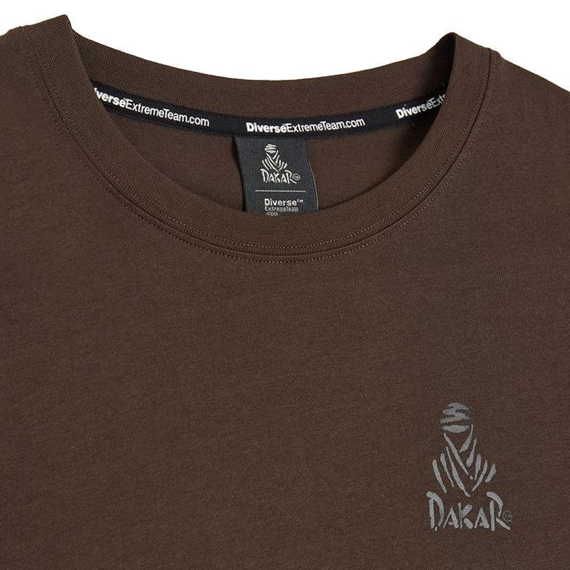 Camiseta marrón Dakar LOGO SMR