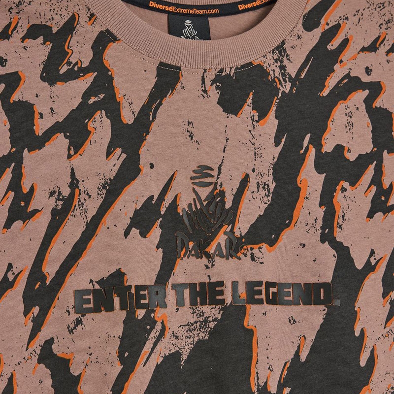 camiseta Dakar DES 1825 camo oscuro