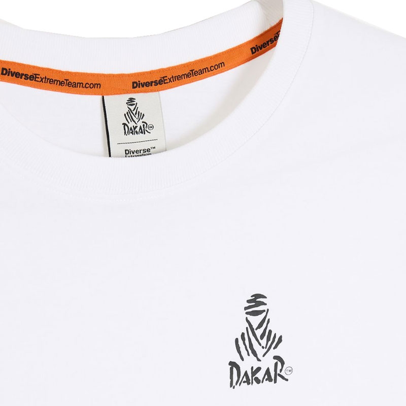 Camiseta blanca Dakar LOGO SM 256