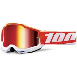 Gafas de motocross 100% Accuri Matigofun con plexiglás rojo