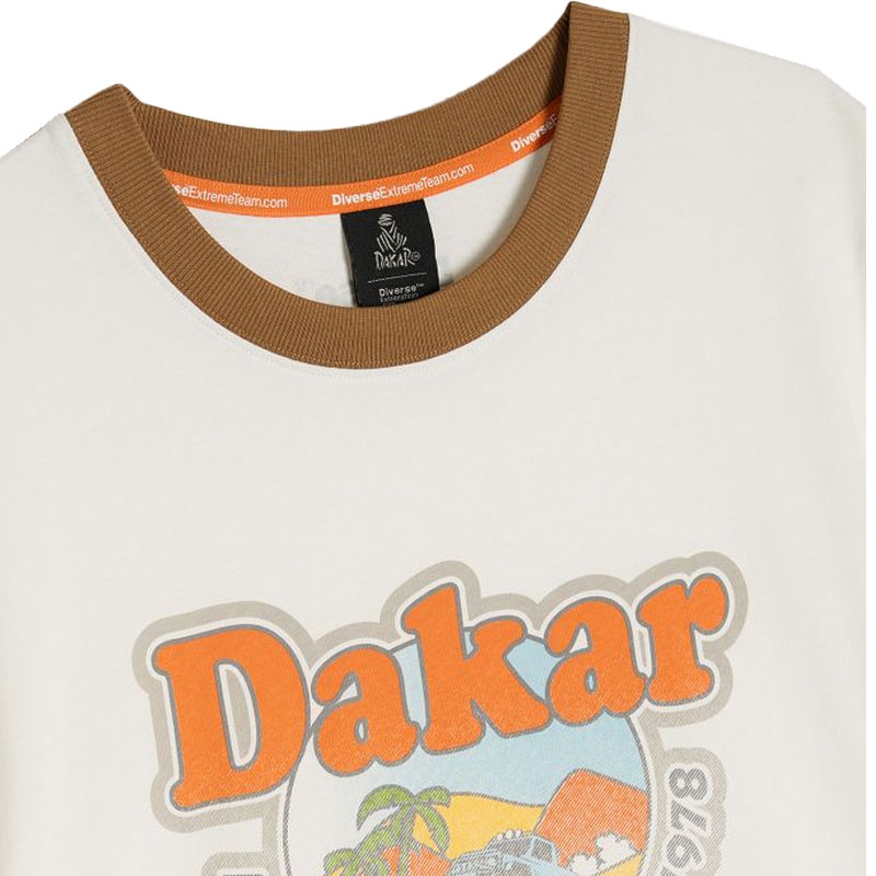 Camiseta Dakar DES VINT MOR blanca
