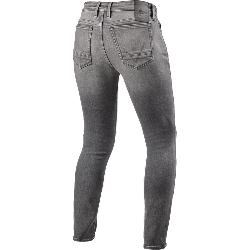 Pantalones vaqueros de moto Revit Piston 3 Skinny Extra Cropped, color gris lavado