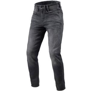 Pantalones vaqueros de moto Revit Kai Skinny Extra Cropped, color gris piedra medio