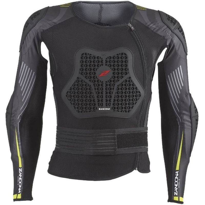 Protector corporal Zandona Netcube X8 negro-amarillo fluorescente 180-189 cm