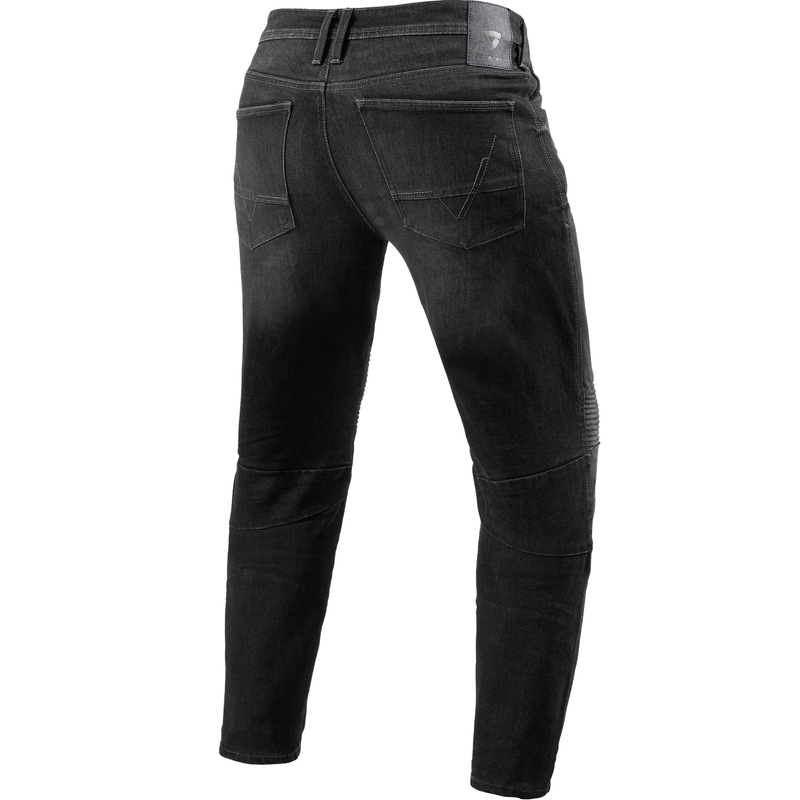 Pantalones vaqueros de moto Revit Moto 2 TF Extra Cropped, color gris oscuro lavado