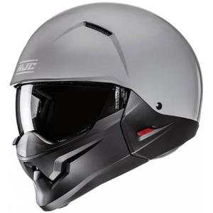 Casco abierto con máscara HJC i20N Gris sólido