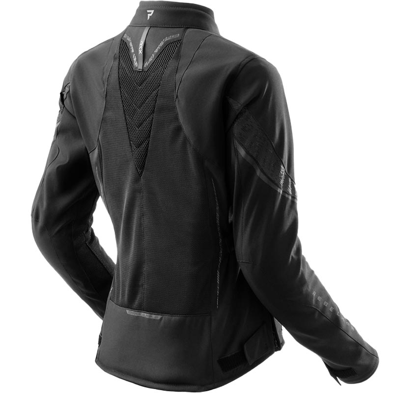 Chaqueta de motociclista para mujer Rebelhorn Jax negra