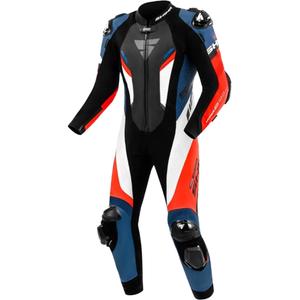 Mono de cuero para moto Shima Hyper-RS Negro-Rojo-Azul-Blanco