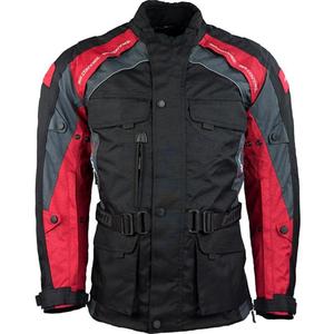 Chaqueta de moto Roleff Liverpool negra y roja