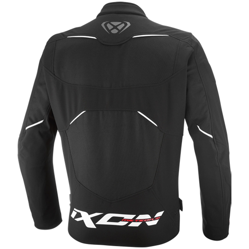 Chaqueta de moto IXON Meteor 31 negra y blanca