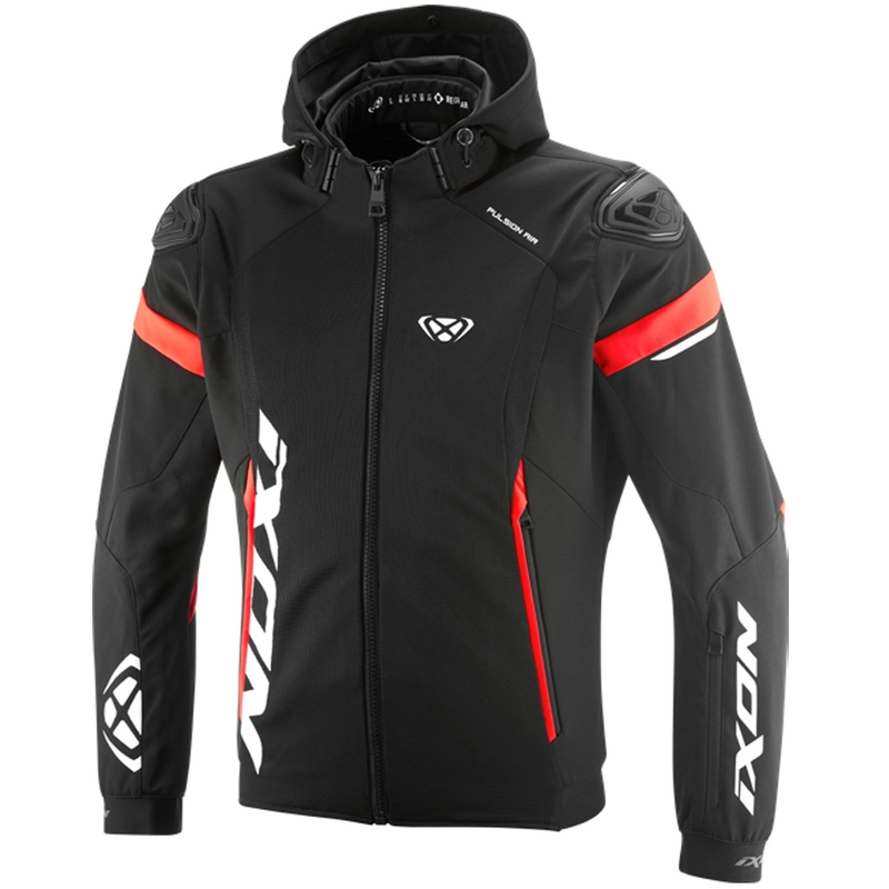 Chaqueta de moto IXON Pulsion Air negra-blanca-roja