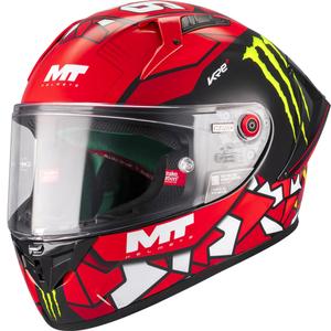 Casco integral de moto MT Targo S Piqueras B5 negro-rojo