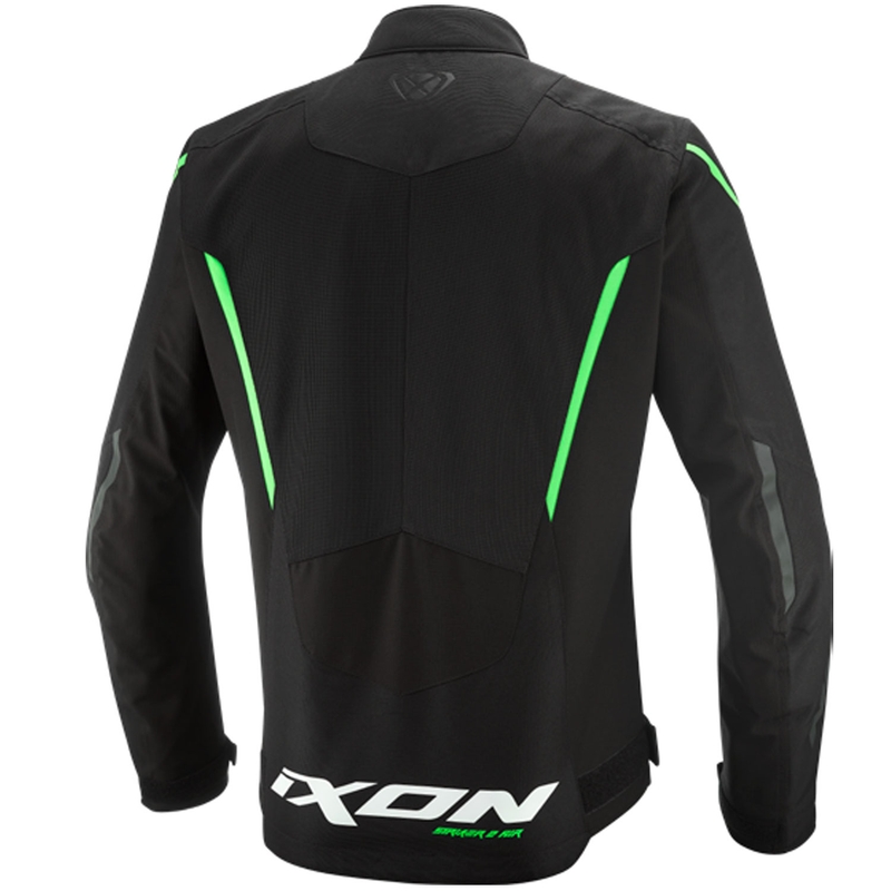 Chaqueta de moto IXON Striker 2 Air WP negra y verde