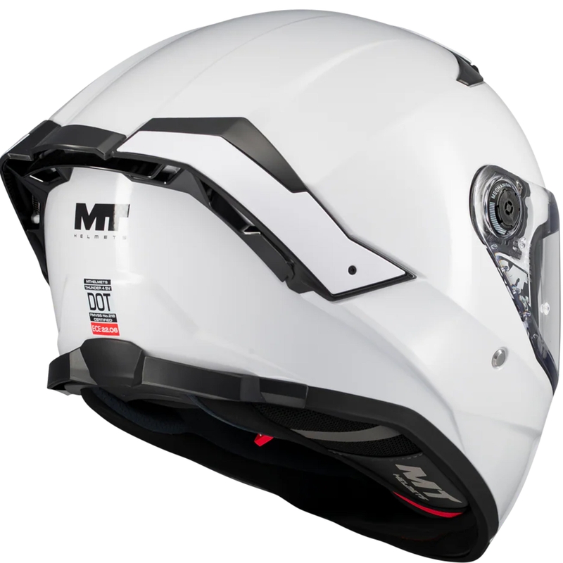 Casco integral de moto MT Thunder 4 SV Pure A0 blanco