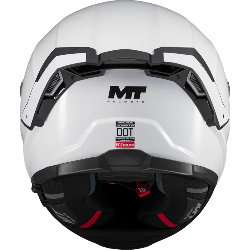 Casco integral de moto MT Thunder 4 SV Pure A0 blanco