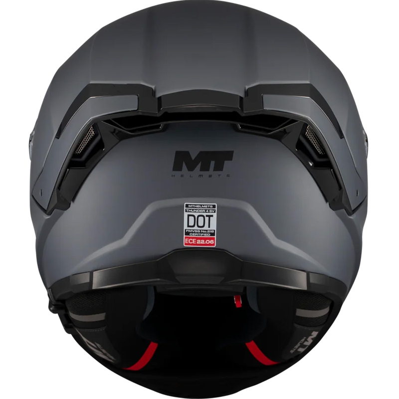 Casco integral de moto MT Thunder 4 SV Pure A2 gris mate