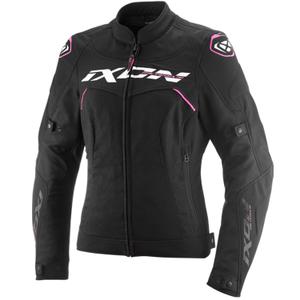 Chaqueta de moto para mujer IXON Meteor 31 Lady negro-blanco-rosa