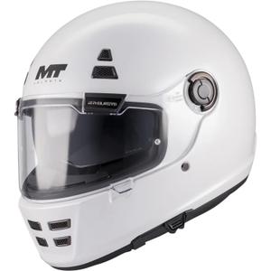 Casco integral de moto MT Jarama SV Pure A0 blanco