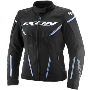 Chaqueta de moto para mujer IXON Striker 2 Lady negro-lavanda